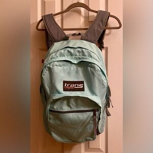 TRANS JANSPORT BACKPACK; Light green - Beautiful color; Lifetime warranty; EUC